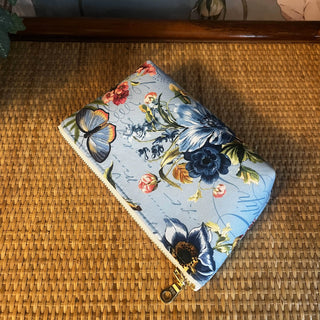 The Carry-All (small) - Blue w/ Butterflies