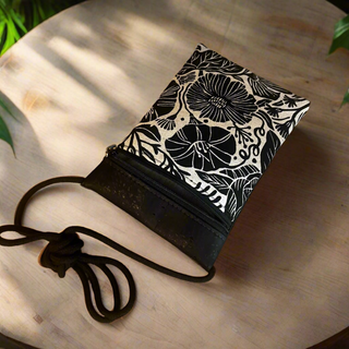 Stella Concert Cross-Body - Black Cork / Linen Floral