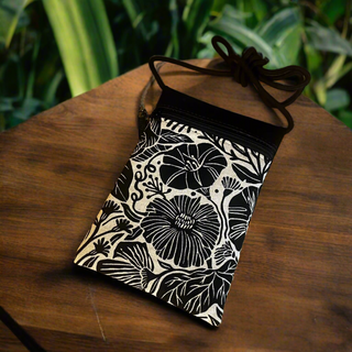 Stella Concert Cross-Body - Black Cork / Linen Floral