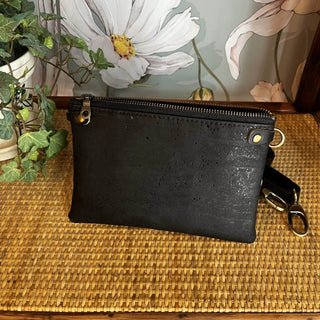 Izzy Cross-Body (S) - Black Cork Batik / Antique