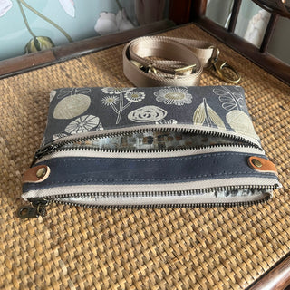 Izzy Cross-Body (S) - Gray Cork / Brushed Antique