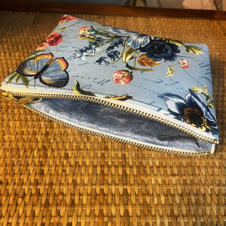 The Carry-All (small) - Blue w/ Butterflies