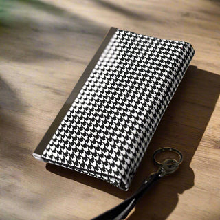 Diva - Black and White Houndstooth / Gunmetal